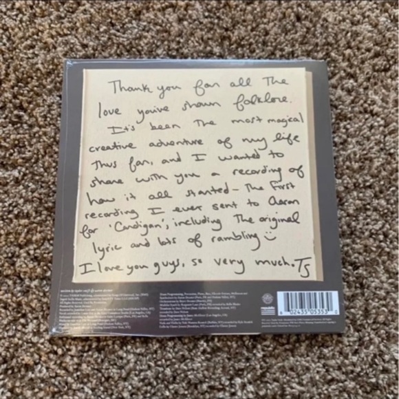 NEW Taylor Swift Cardigan Gold Vinyl - Picture 2 of 3